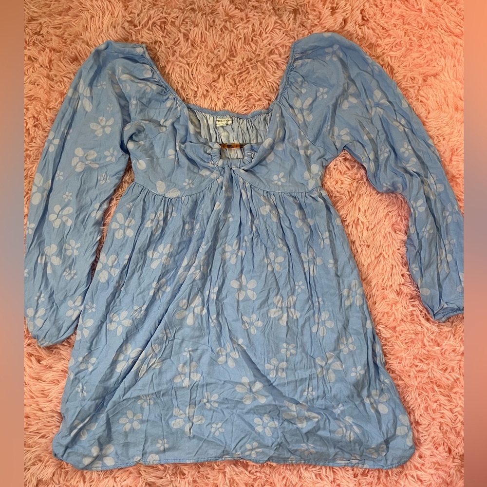 American Eagle Outfitters Large Button Up Mini Babydoll Dress - Picture 6 of 6